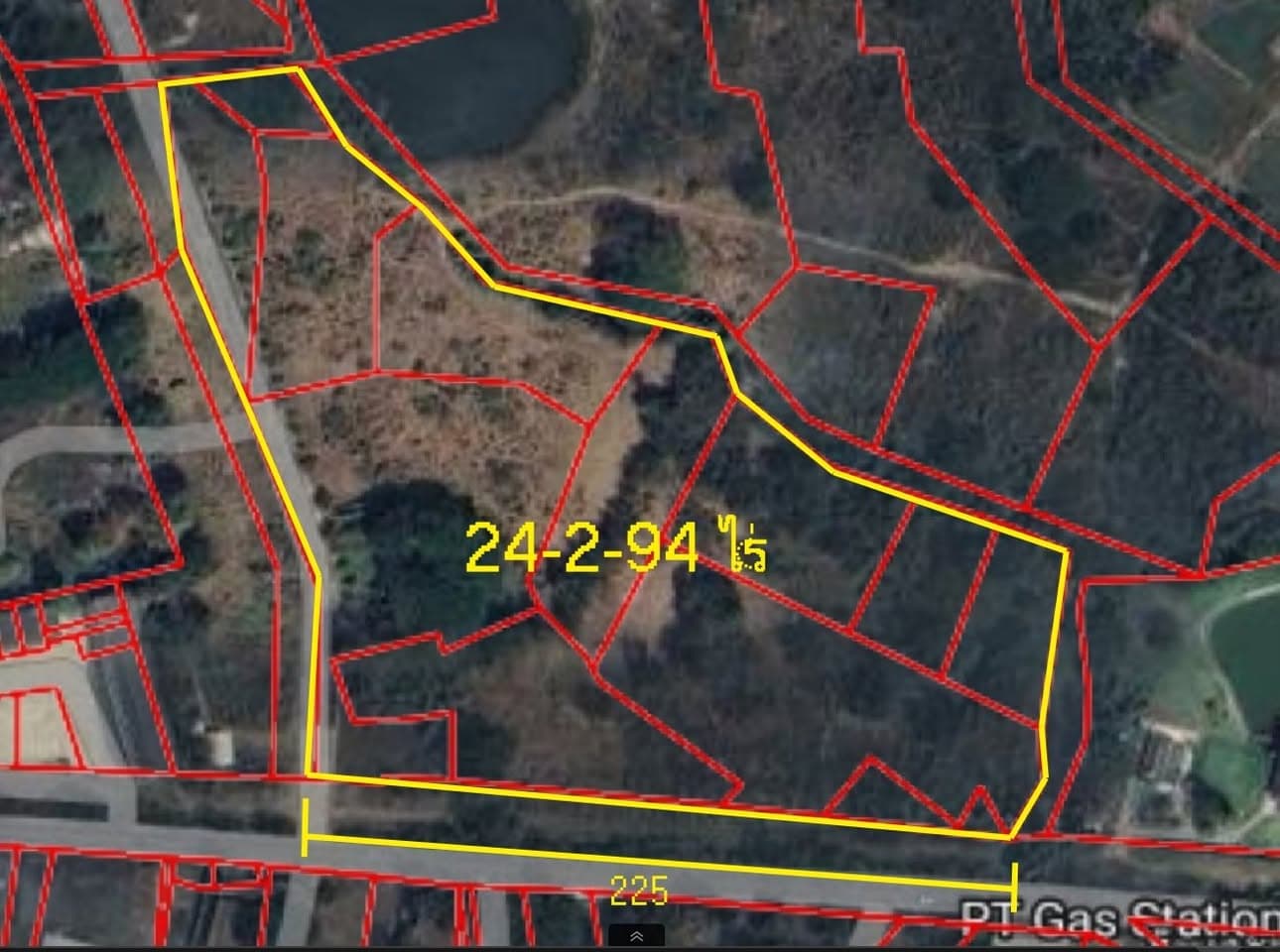 LAA671-ขายที่ดินผังม่วง ติดถนนบ้านถวาย 24ไร่ครึ่ง (ขยายได้ถึง 78ไร่) เชียงใหม่ หางดง บ้านแ